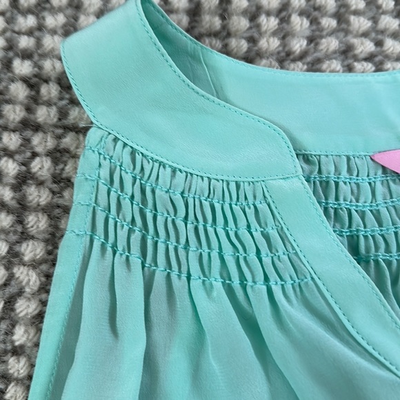 Lilly Pulitzer Sleeveless Silk Top - Mint - XS - Picture 6 of 7